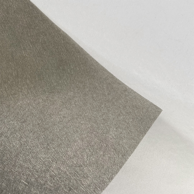 30g Nikel Kaplama Karbon Fiber Yüzey Keçesi / Pil Koruyucu Karbon Fiber Keçe / Elektromanyetik Dalga Nikel Kaplama Karbon Keçe